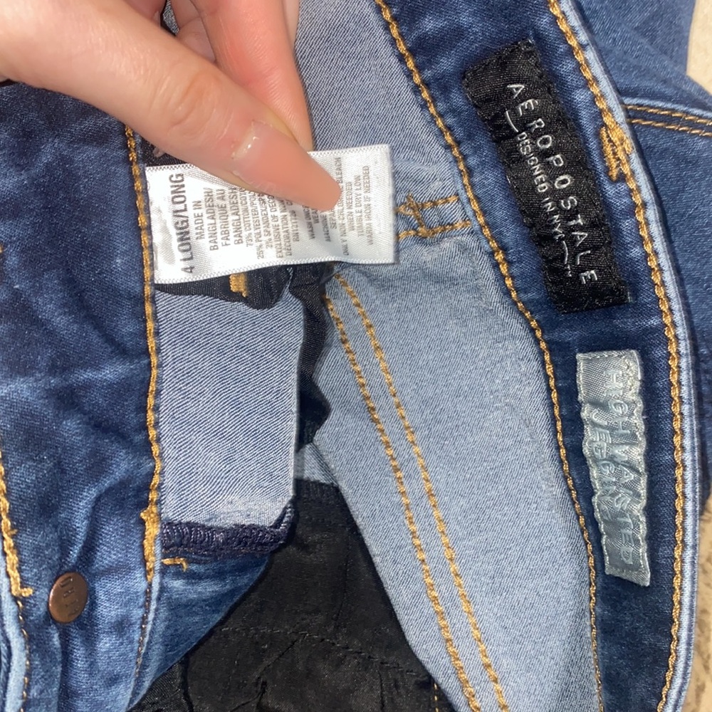🪼Aéropostale High Waisted Jeggings Size 4 long! - Picture 9 of 10